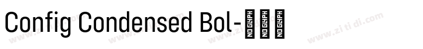 Config Condensed Bol字体转换